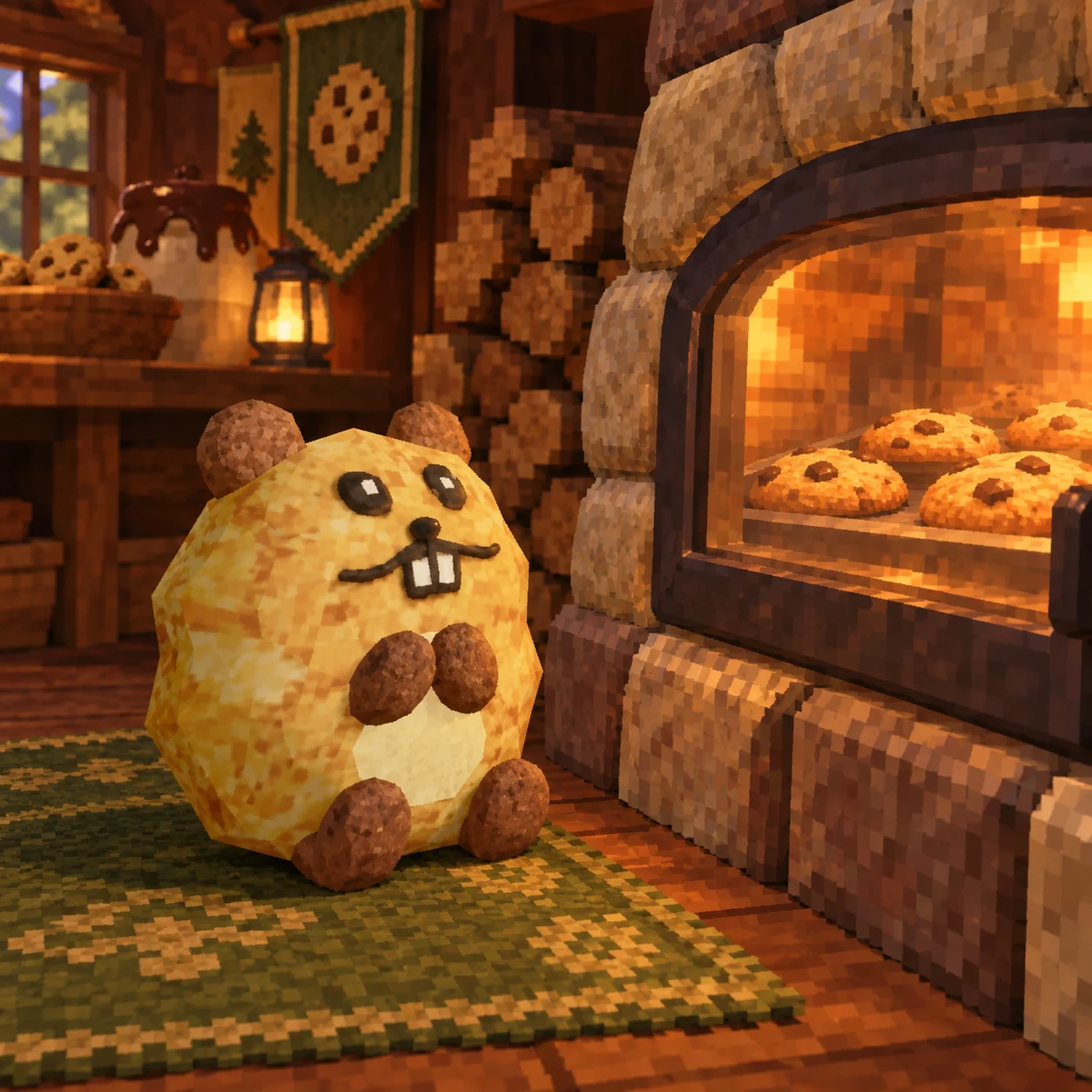 COOK waiting for cookies at the bakery